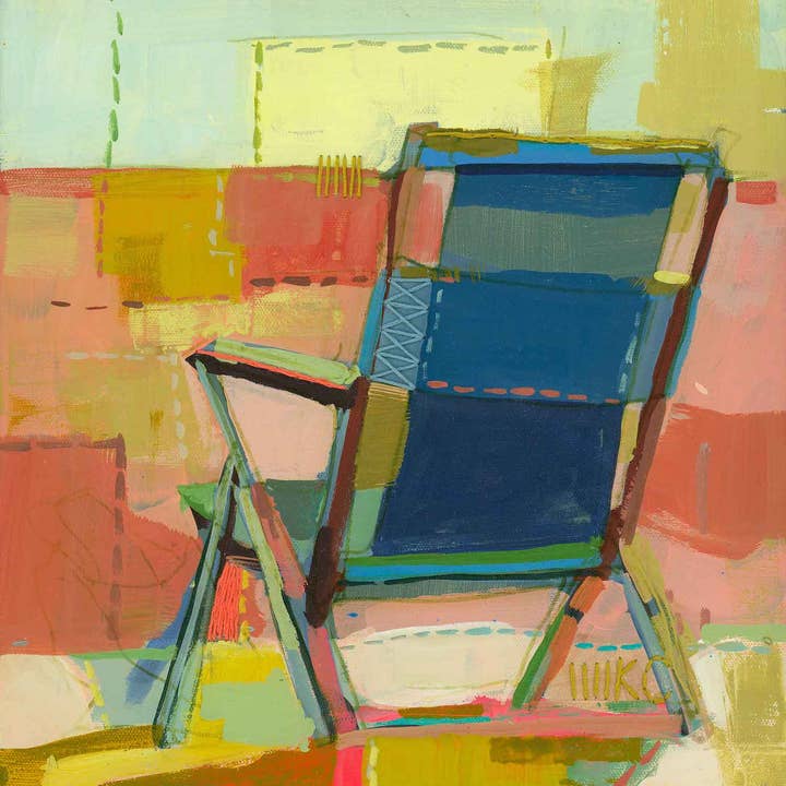 Happy Place | Impression d'art | Papier 8”x8” pour la vente par Kristin Cronic Studio