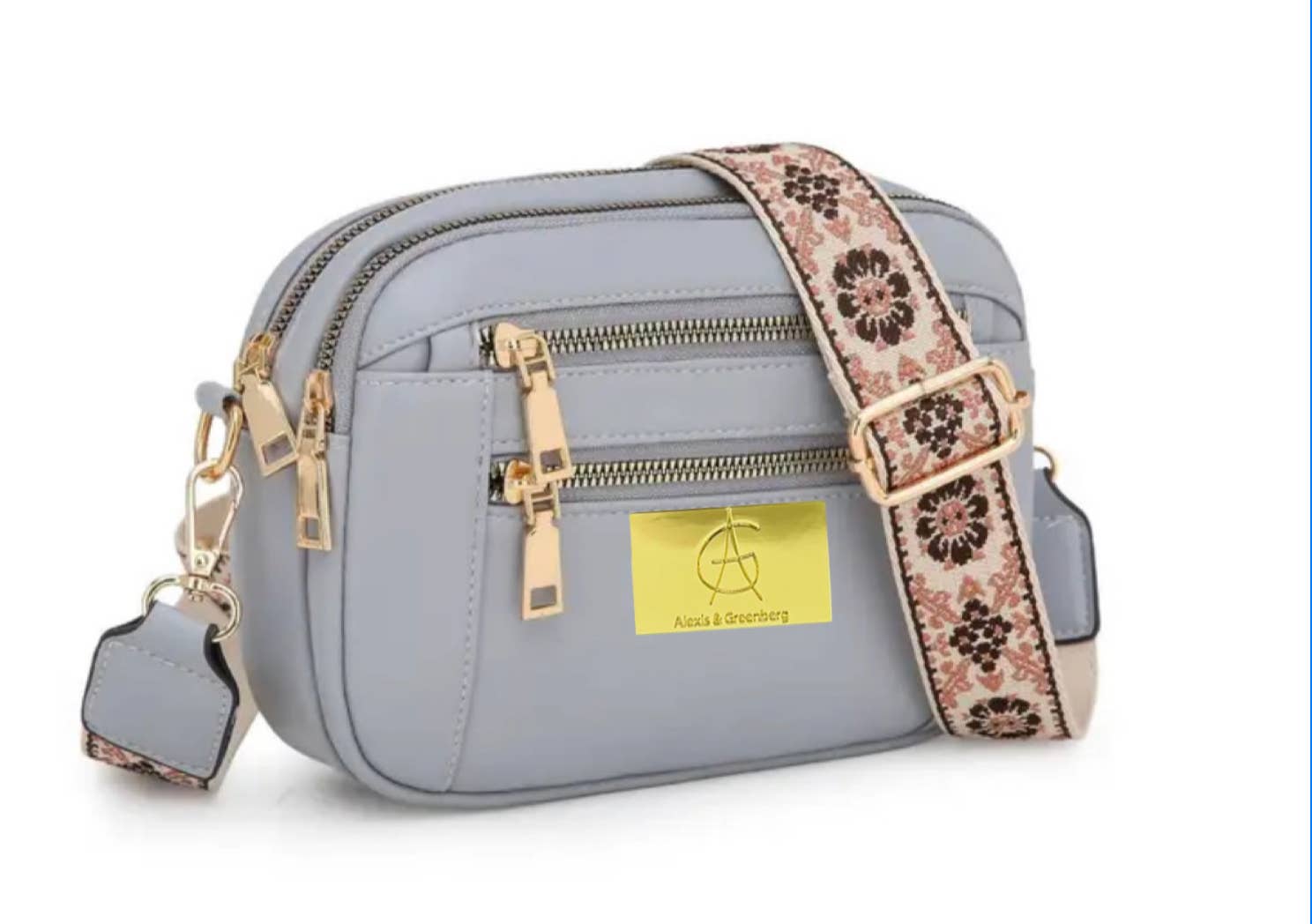 AlexisandGreenberg - Wholesale Crossbody Bag - Women's - A&G Crossbody Bag For Women Vegan Leather with Trendy Strap2