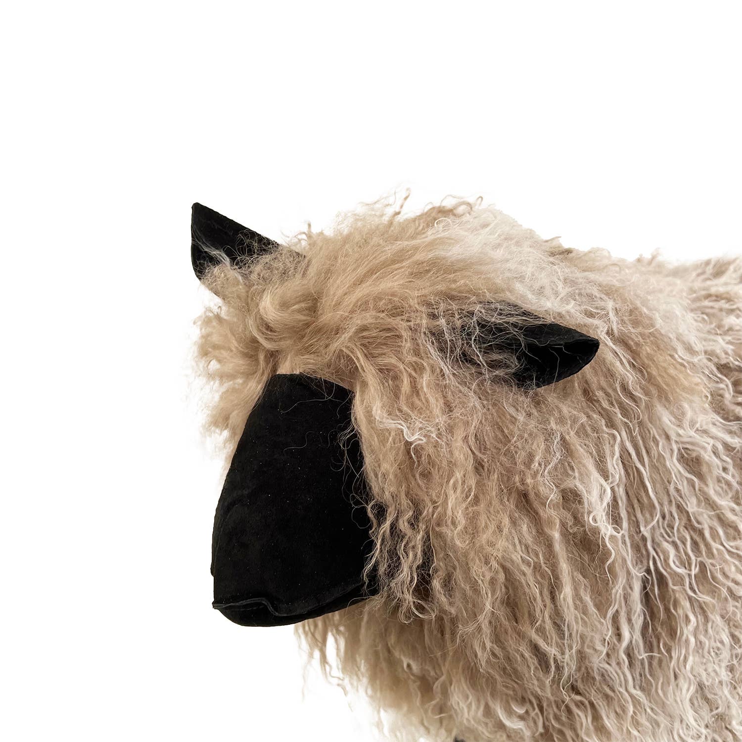 OUTPOST ORIGINAL - Wholesale Decorative Figurine - Decorative Tibetan Lamb Sheep - Taupe Tip3