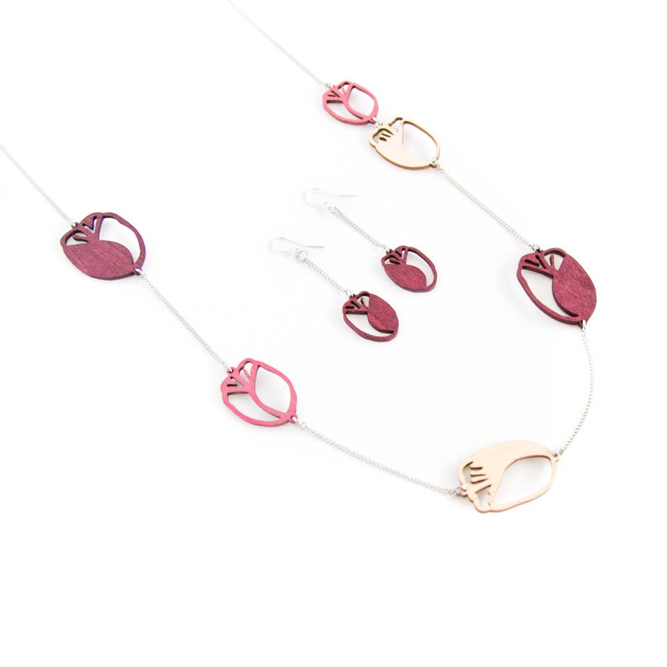 Valona - Wholesale Pendant/Charm Necklace - Tulip chain0