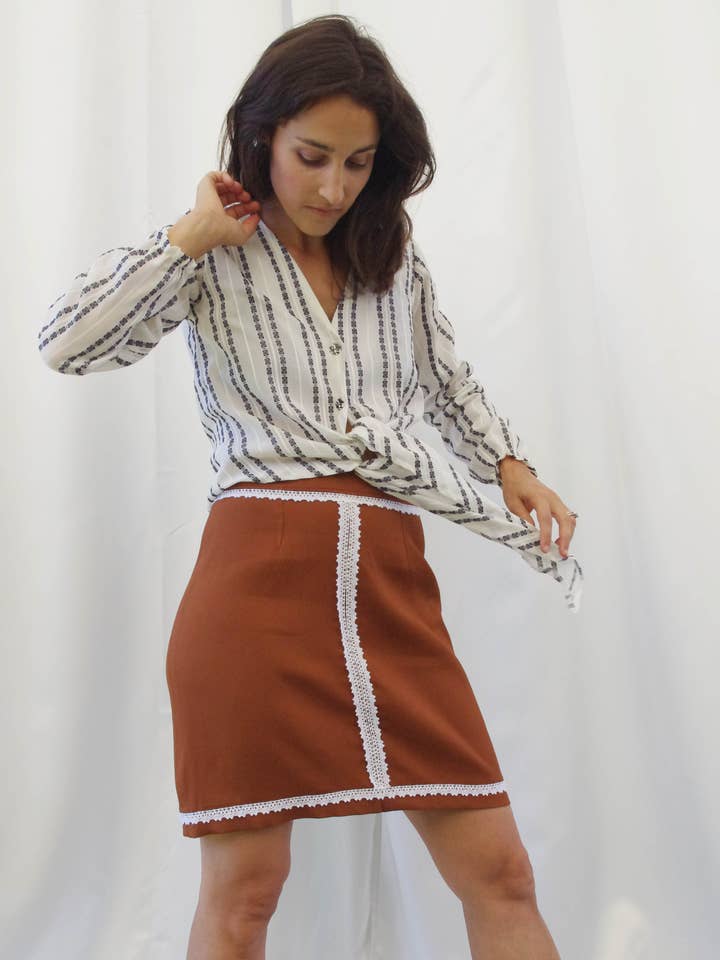 Rosine coffee skirt for wholesale by mars loves her