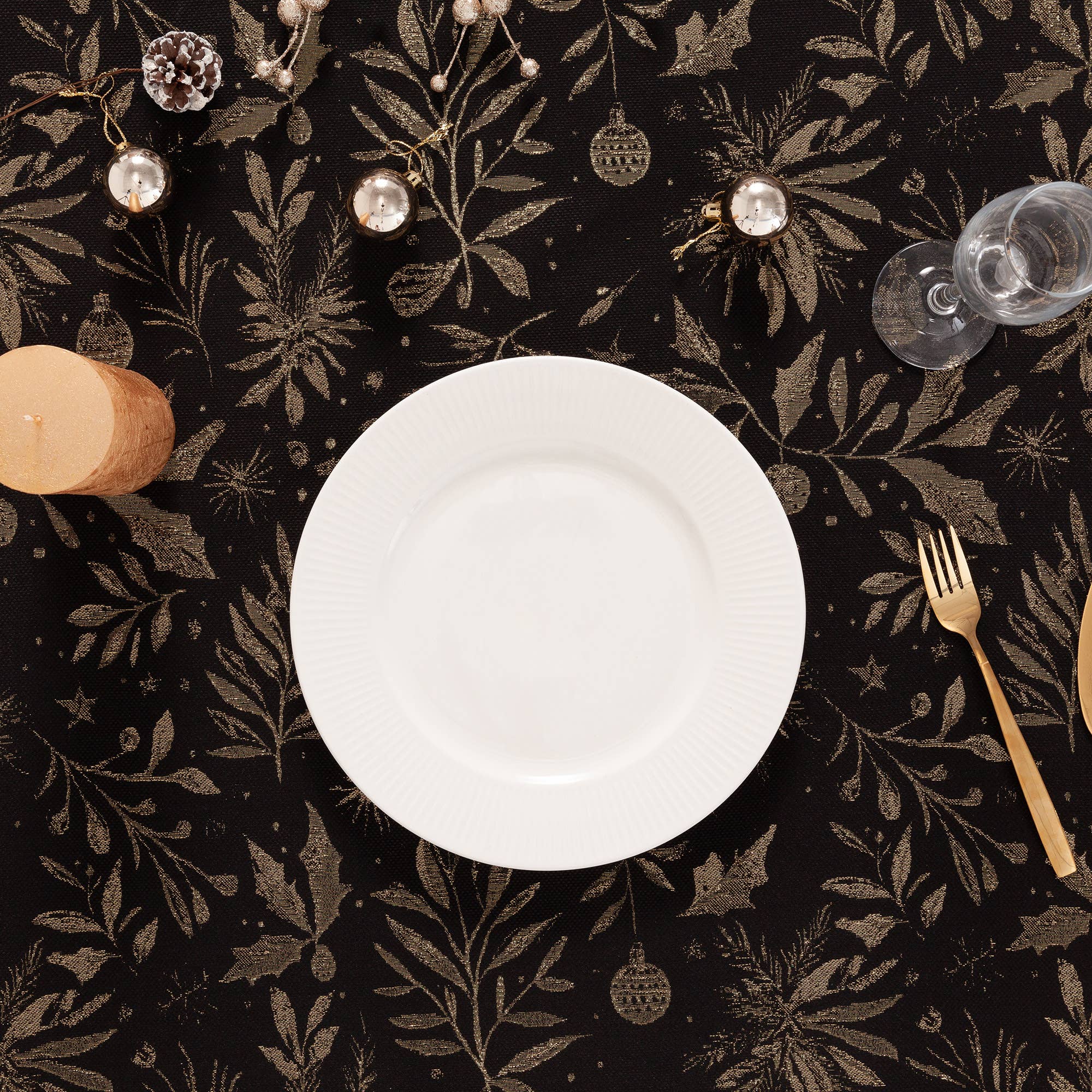 GAMUSI - Wholesale Tablecloth - Christmas tablecloth cotton jacquard FLENOR8