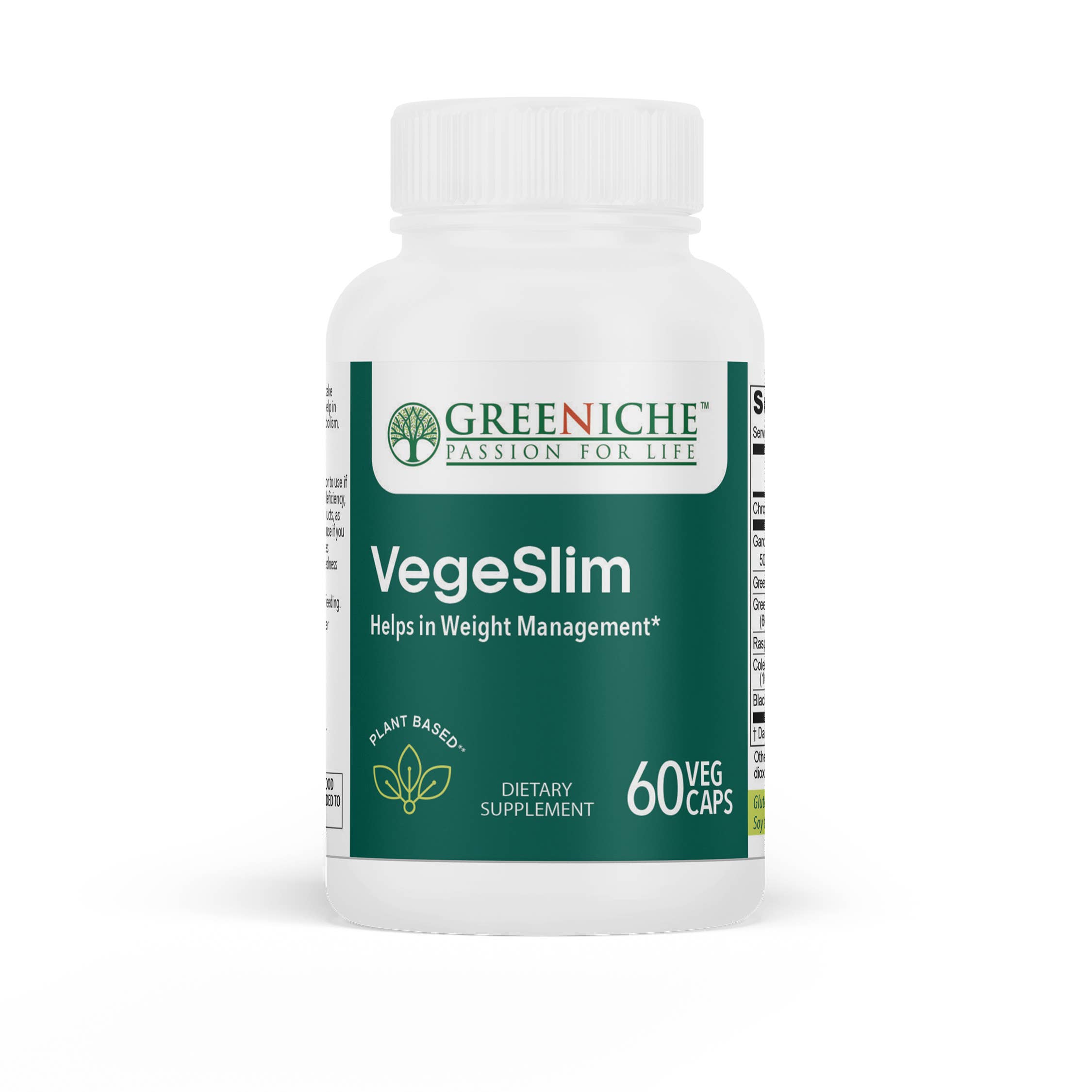 Greeniche Natural Health – Engroshandel Kosttilskud og vitaminer – VegeSlim Naturlig Vægtstyring Oralt Kosttilskud1