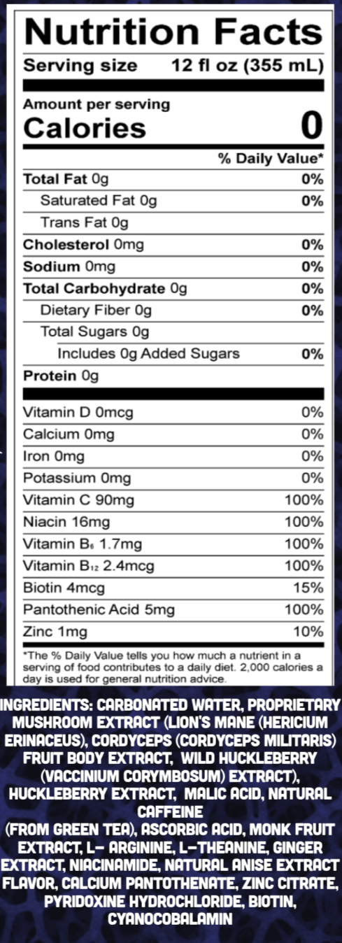 Vesper Mushrooms - Wholesale Sports/Energy Drink - Myco Mushroom Energy6
