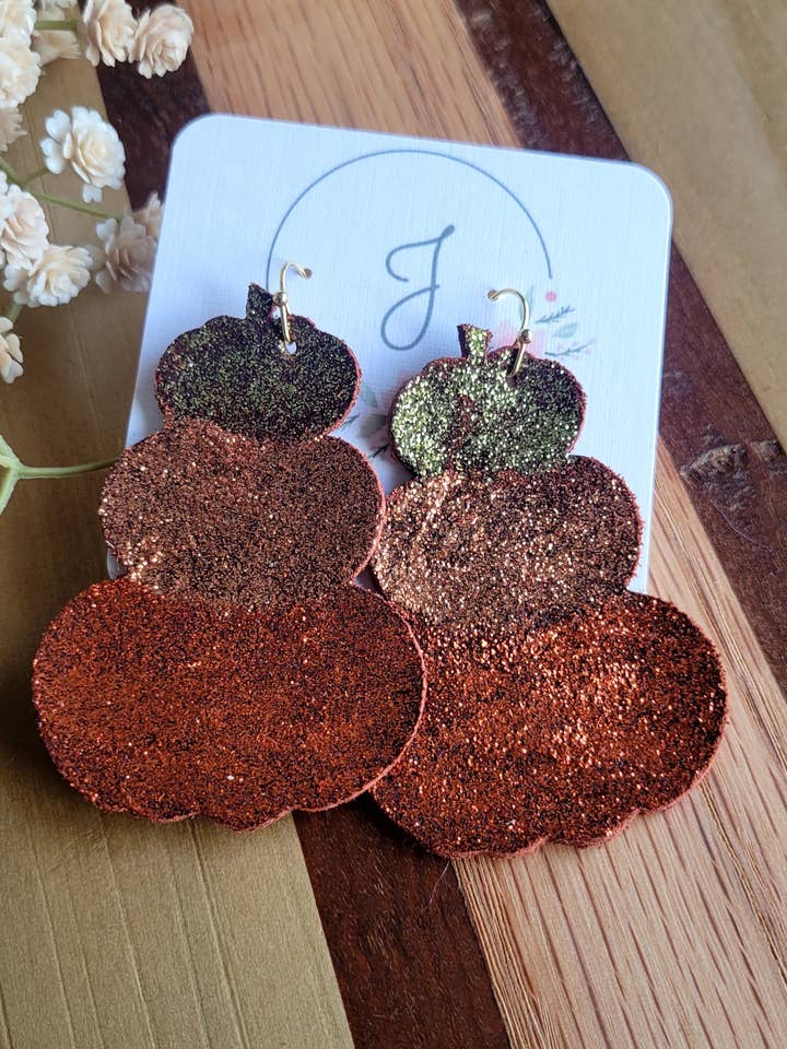 Pumpkin Earrings for wholesale by JEMdesigns