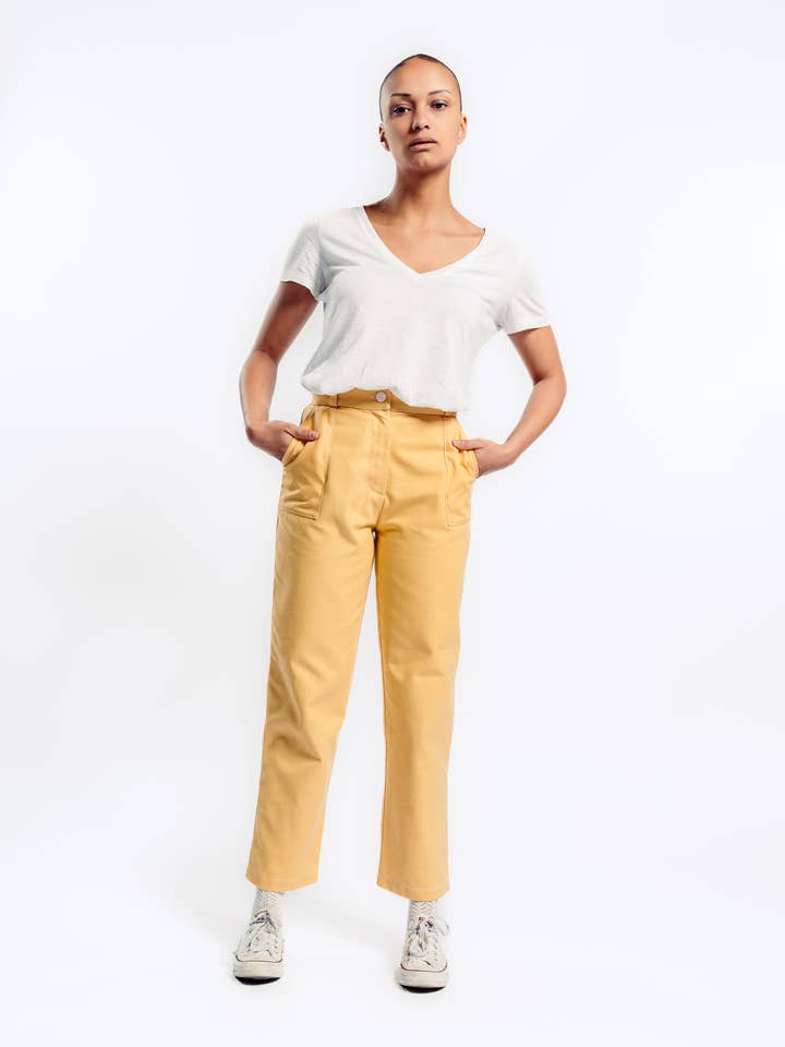 Skolbyxor gul för wholesale av LOSANJE