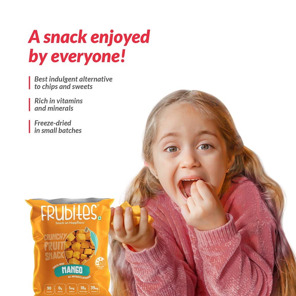 Frubites – wholesale Dried/dehydrated fruit – Frubites Freeze-Dried Mango | Healthy Fruit Snack3