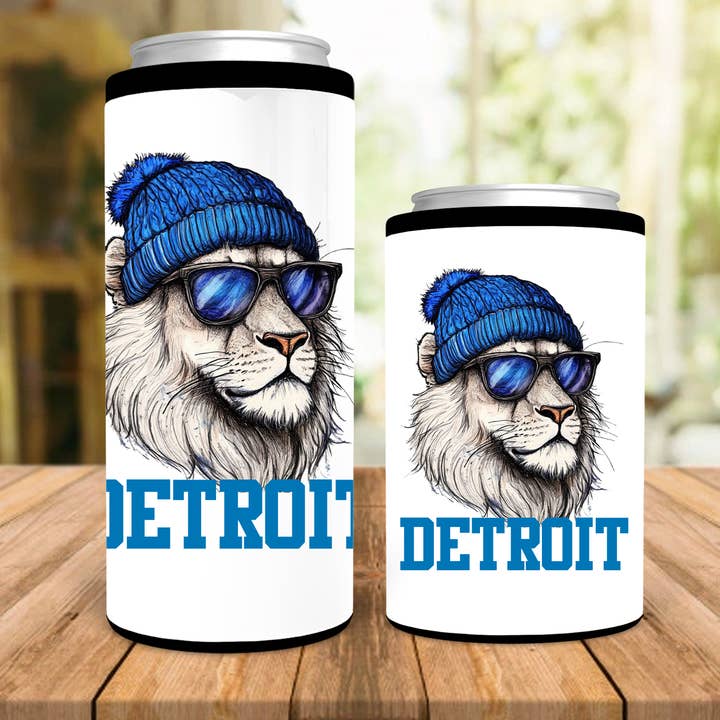 Detroit Beanie Lion Dosenkühler für den Großhandel von Into The Desert