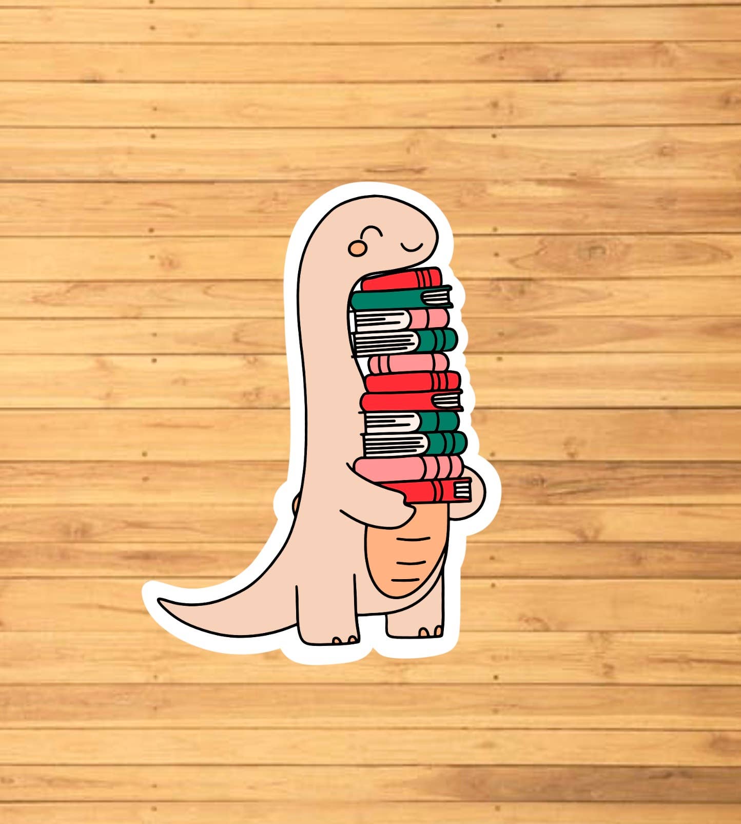 EnchantingSunshine - Vente Autocollant - Autocollant Dinosaure avec livres1