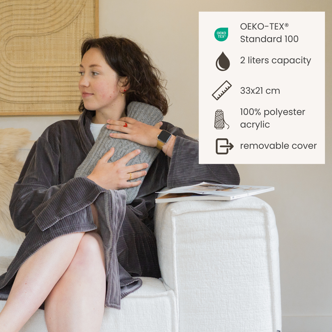 Tiseco - Wholesale Hot/Cold Compress - Hot water bottle with knitted cover WARMERS - 2L6