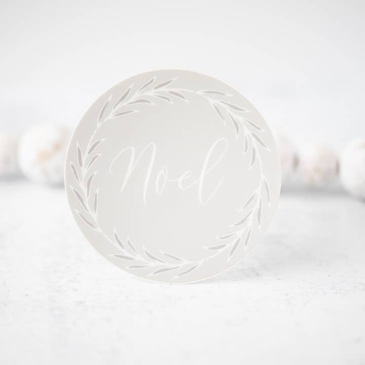 Savannah and James Co - Wholesale Sticker - Noel Circle, Vinyl Sticker, 3x3 in2