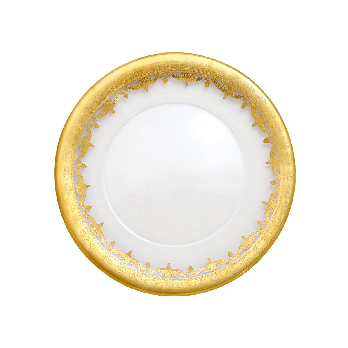 Arte Italica & Crown Linen Designs - Wholesale Salad Plate - Vetro Gold Salad/Dessert Plate