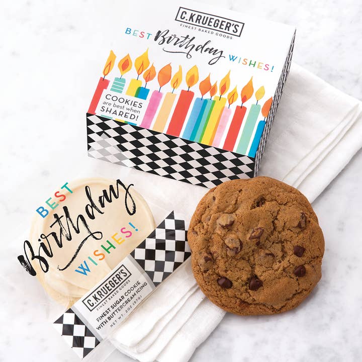 C. Krueger's - Wholesale Cookie - Birthday Wishes Duo Sampler - Assorted Cookies0