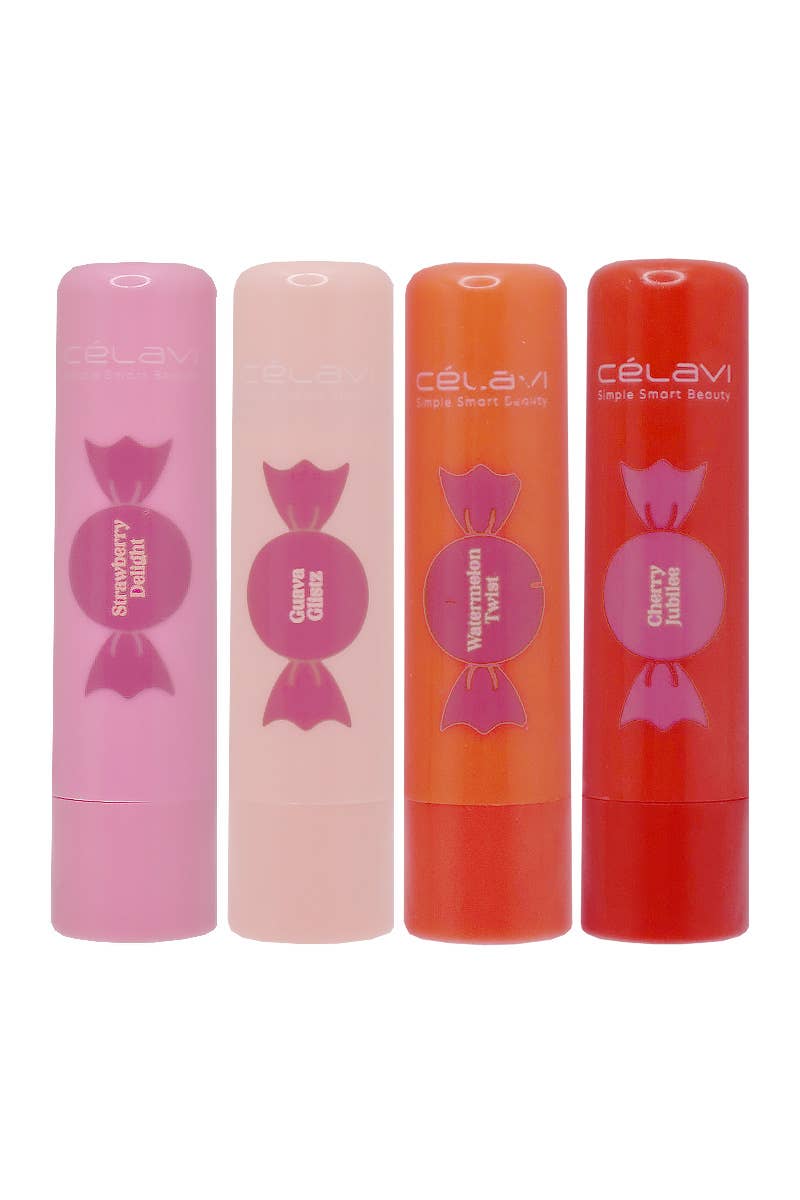 PINEAPPLE Beauty - Wholesale Lip Balm Set - Celavi 60078 Candy Kisses Fruits Lip Balm Set - 12 set2