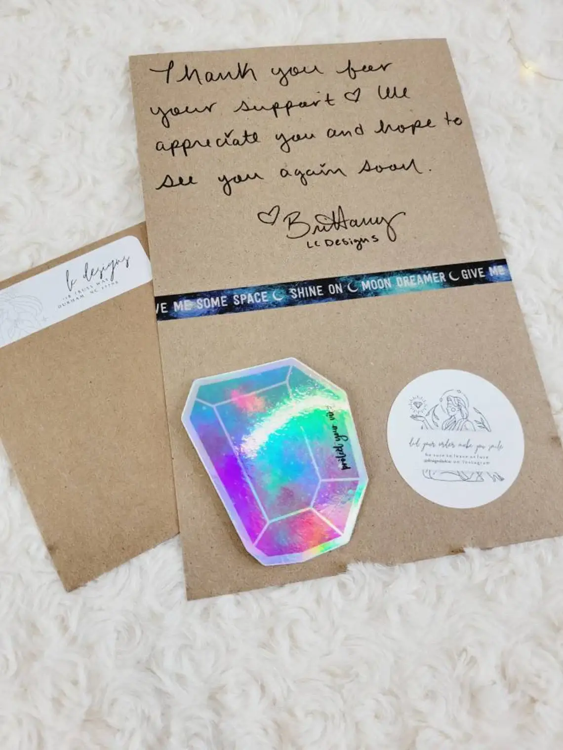 LC Designs - Wholesale Sticker - Holographic Crystal Die Cut Sticker4