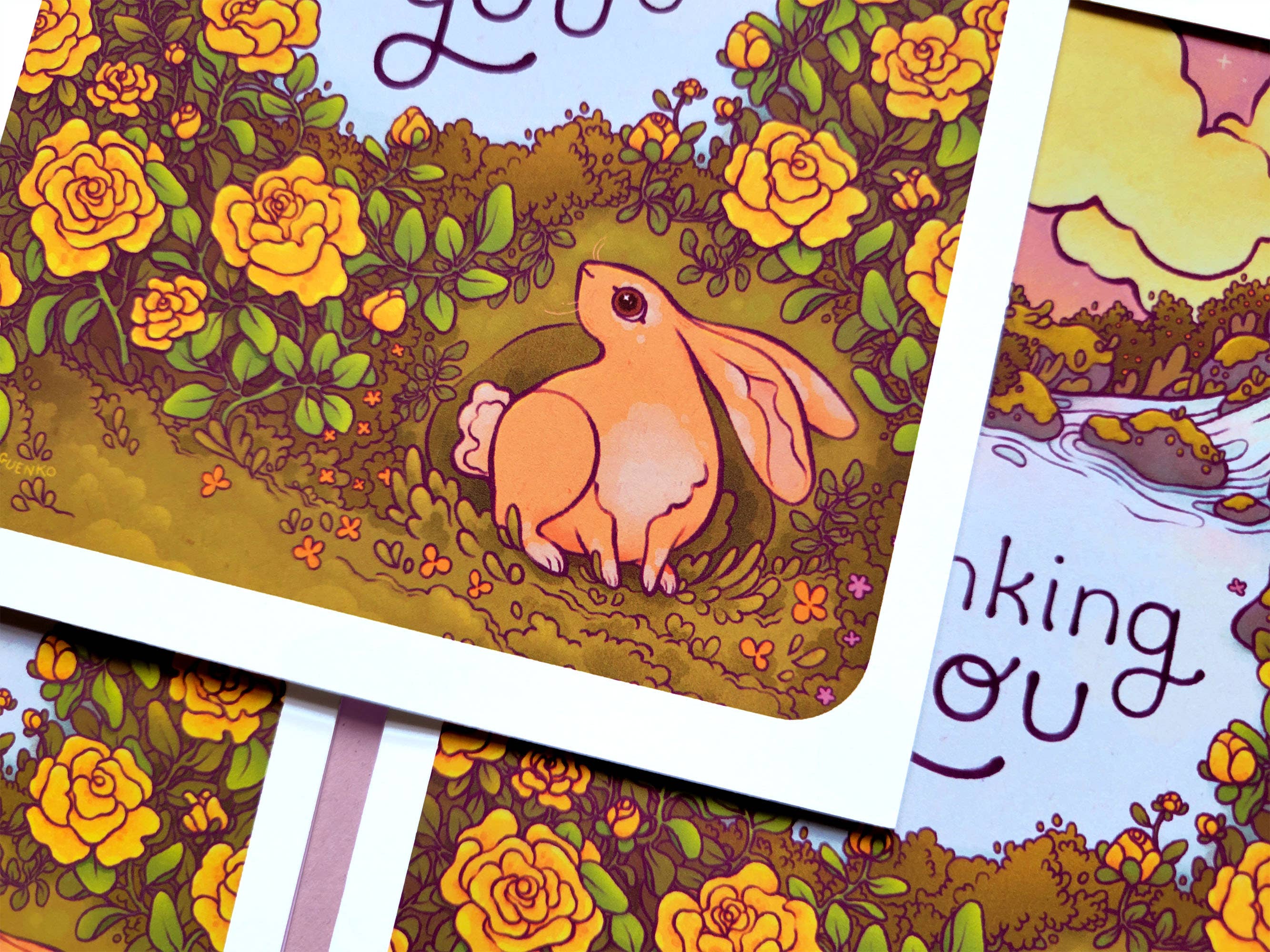 Kuguenko Illustration - Wholesale Thinking of You Card - Thinking of You - Greeting Card, 5x7 in.2