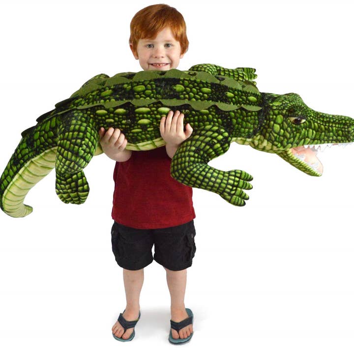 Kuwat The Saltwater Crocodile | 56 Inch Stuffed Animal Plush for wholesale by VIAHART Toy Co.