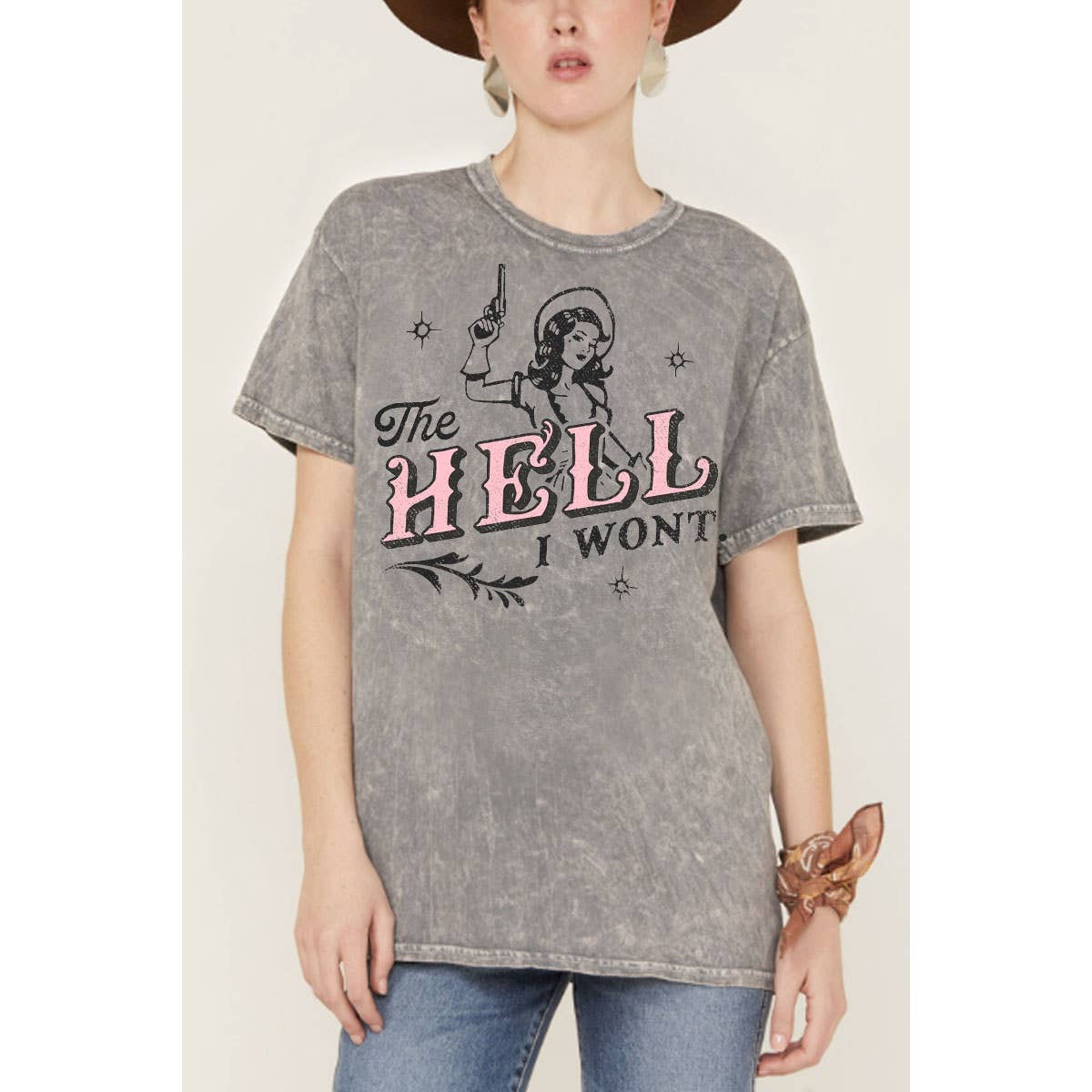 HRTandLUV - Wholesale Screen Printed T-Shirt - Women's - THE HELL I WONT MINERAL GRAPHIC TEE3