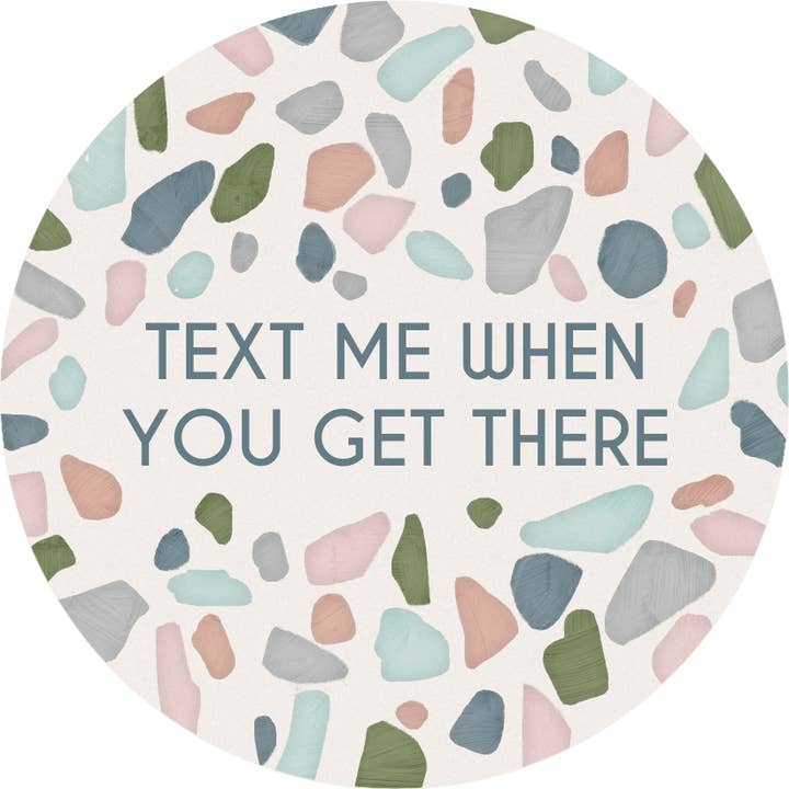 Dessous de verre pour voiture "Text Me" - en gros pour la vente par Gift & Garden by Carson