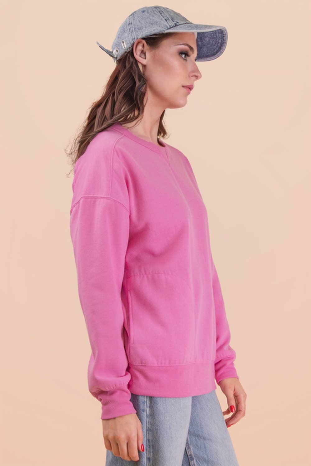 VERY J - Wholesale Knit Top - Women's - NT12385-Oversized Casual Comfy Solid Knit Top8