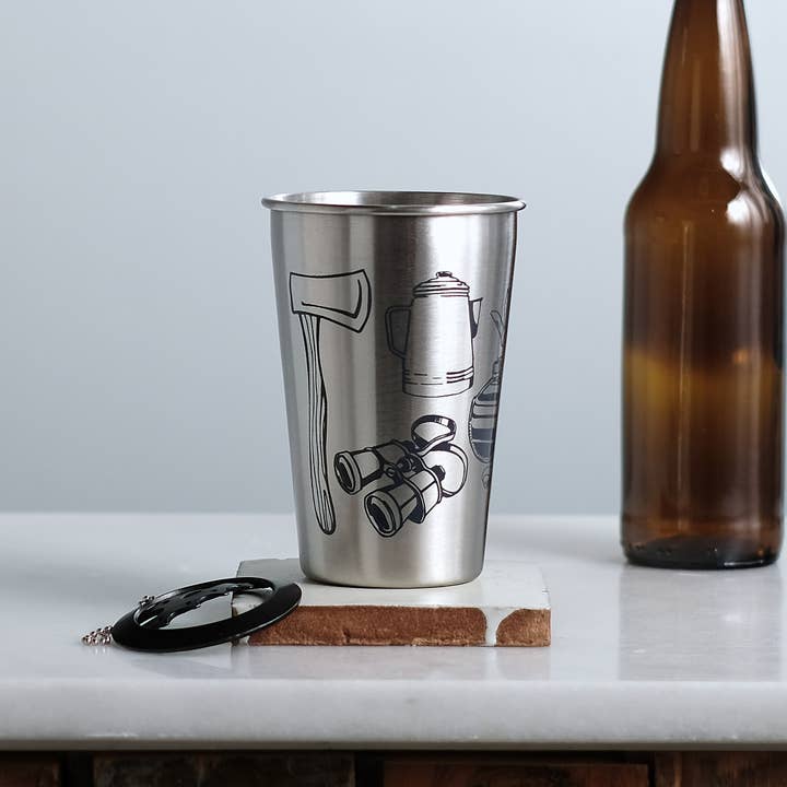Vital Industries - Wholesale Insulated Mug/Tumbler - Camping Tools Equipment Stainless Steel Metal Pint Tumbler5
