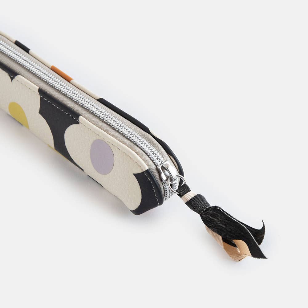 Caroline Gardner – wholesale Pencil case/pouch – Multi Flower Charcoal Pencil Case2