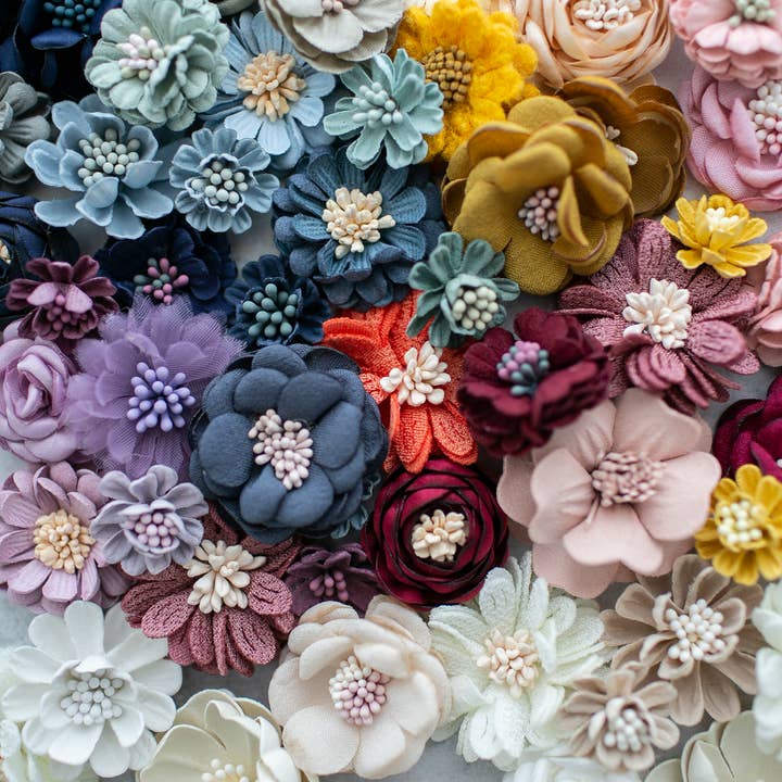 Indy Supply Co - Wholesale Craft Supplies - Miniature 3D Fabric Flower Craft Kit8