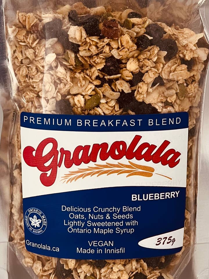 Blueberry Granolala (375g) for wholesale by Granolala.ca