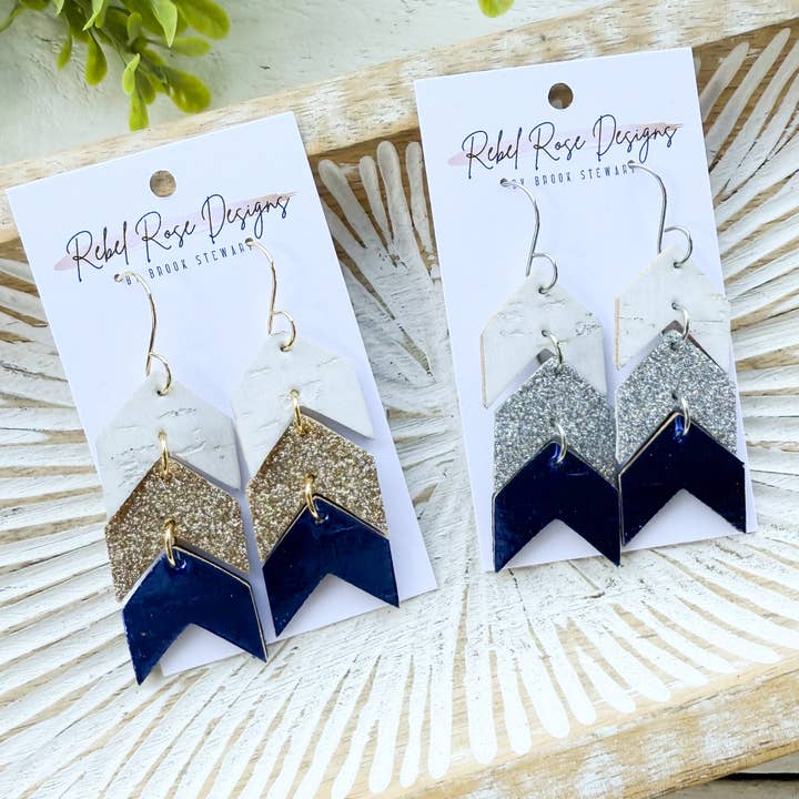 KC Royals Chevrons (2 farver) for engroshandel hos Rebel Rose Designs by Brook