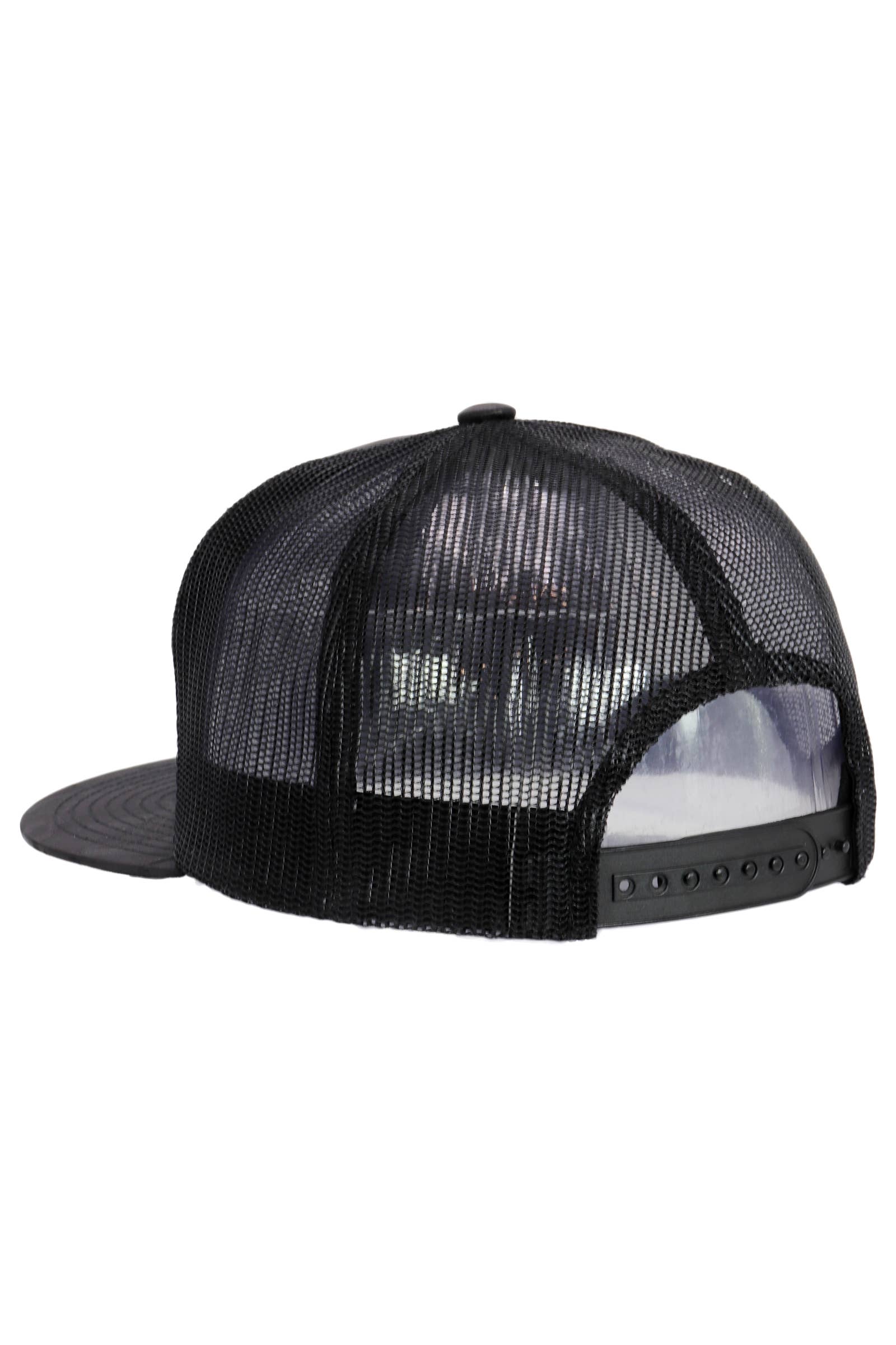 Cap Zone - Wholesale Trucker Hat - Unisex - Solid Front Nylon Camo 7 Panel Flat Trucker Hat16