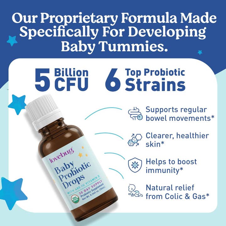 LoveBug Probiotics - Wholesale Oral Supplement/Vitamin - Organic Baby Probiotic Drops2