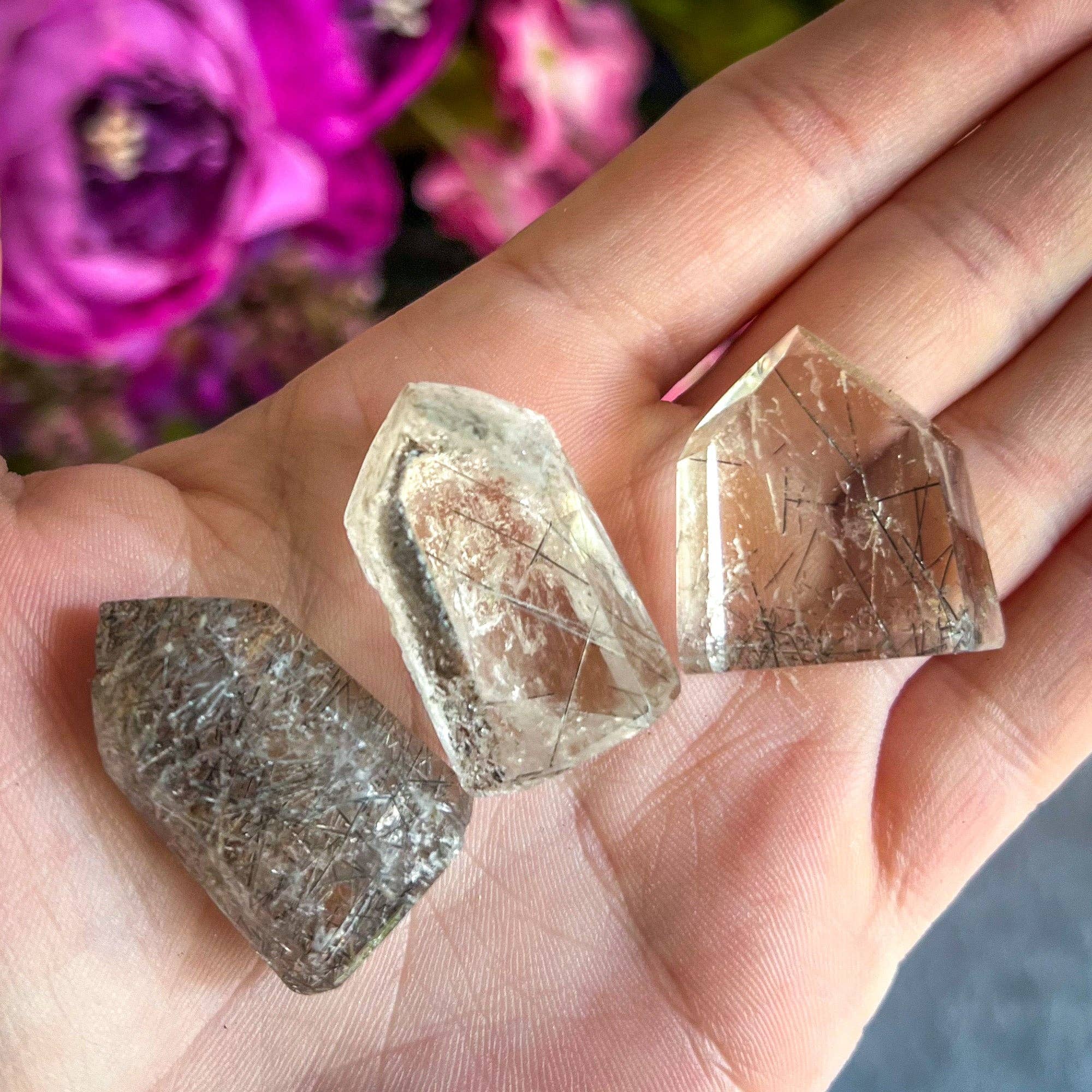 Mandala Gems - Wholesale Spiritual Stone/Crystal - Rutilated Quartz Mini Towers, Tiny Rutile Quartz Points2