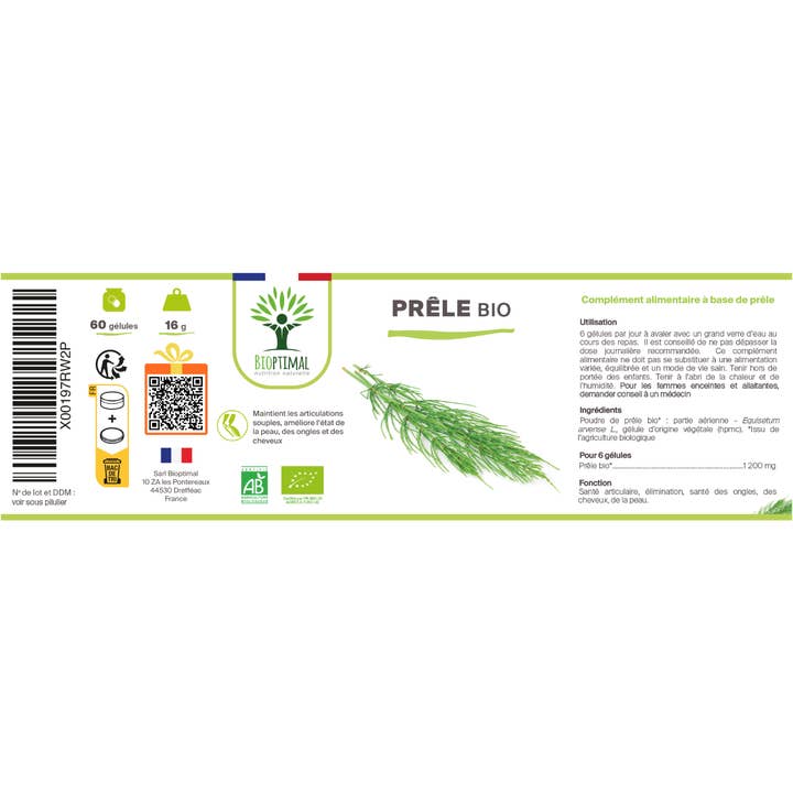 Bioptimal - Wholesale Oral Supplement/Vitamin - Organic horsetail - Dietary supplement - in capsules12