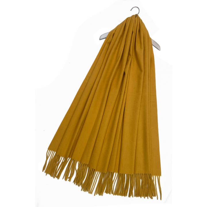 Fashion Scarf World - Wholesale Scarf - Women's - Soft Wool Tassel Blanket Wrap Scarf