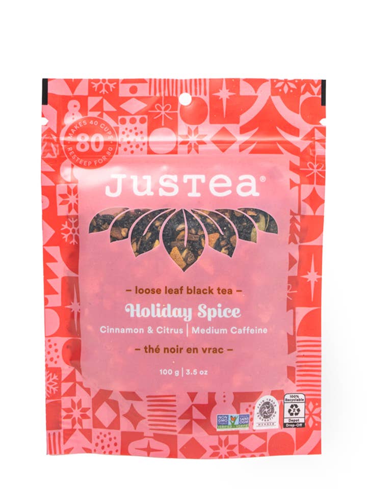 JusTea Holiday Spice Loose Leaf Tea for wholesale by Swahili | AFRICAN MODERN