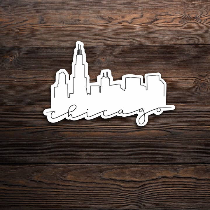 Adesivo Simples de Chicago por atacado de Basically Life
