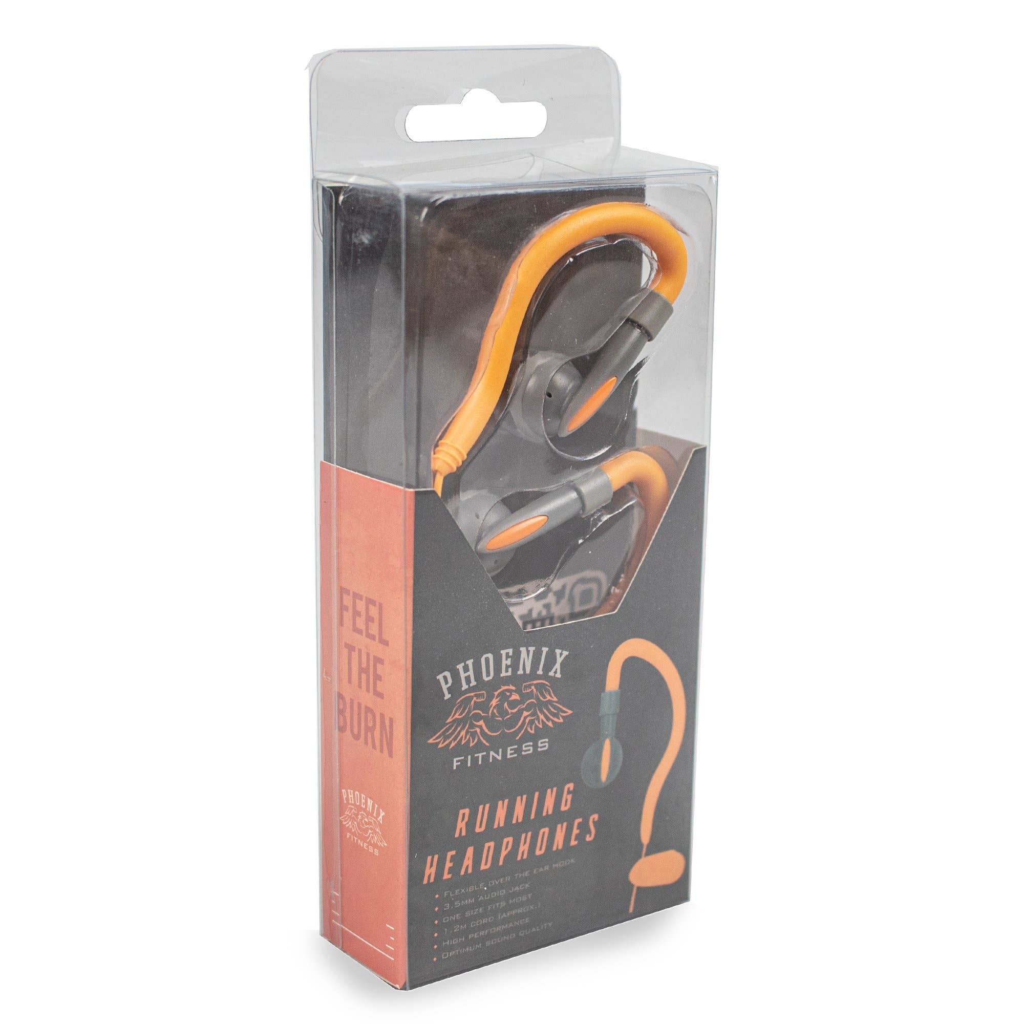 Phoenix Fitness – Auscultadores por atacado – Fones de ouvido esportivos Phoenix Fitness com gancho para correr2