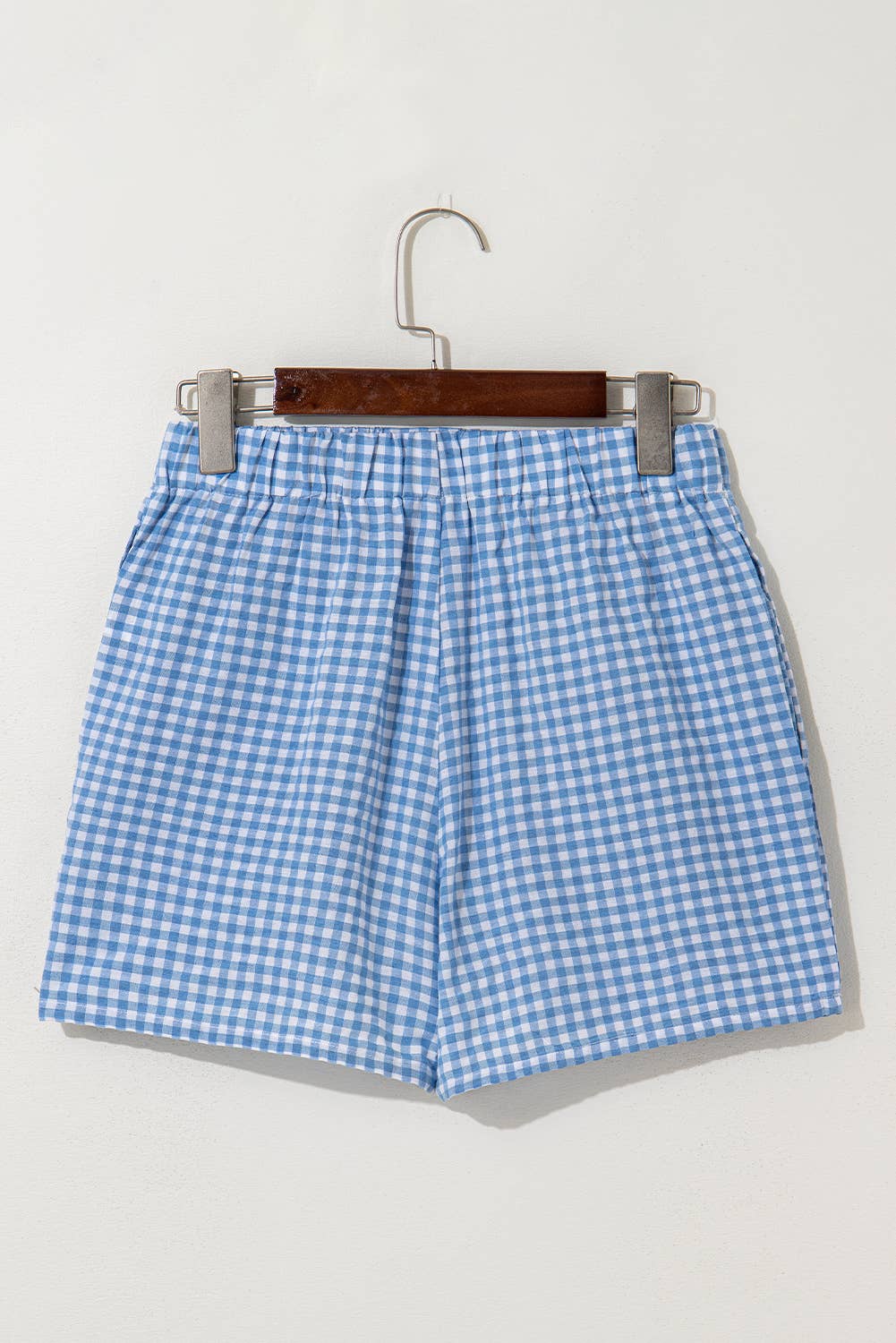 LiveFashionWay - Wholesale Shorts - Women's - Gingham Printed High Waist Shorts5