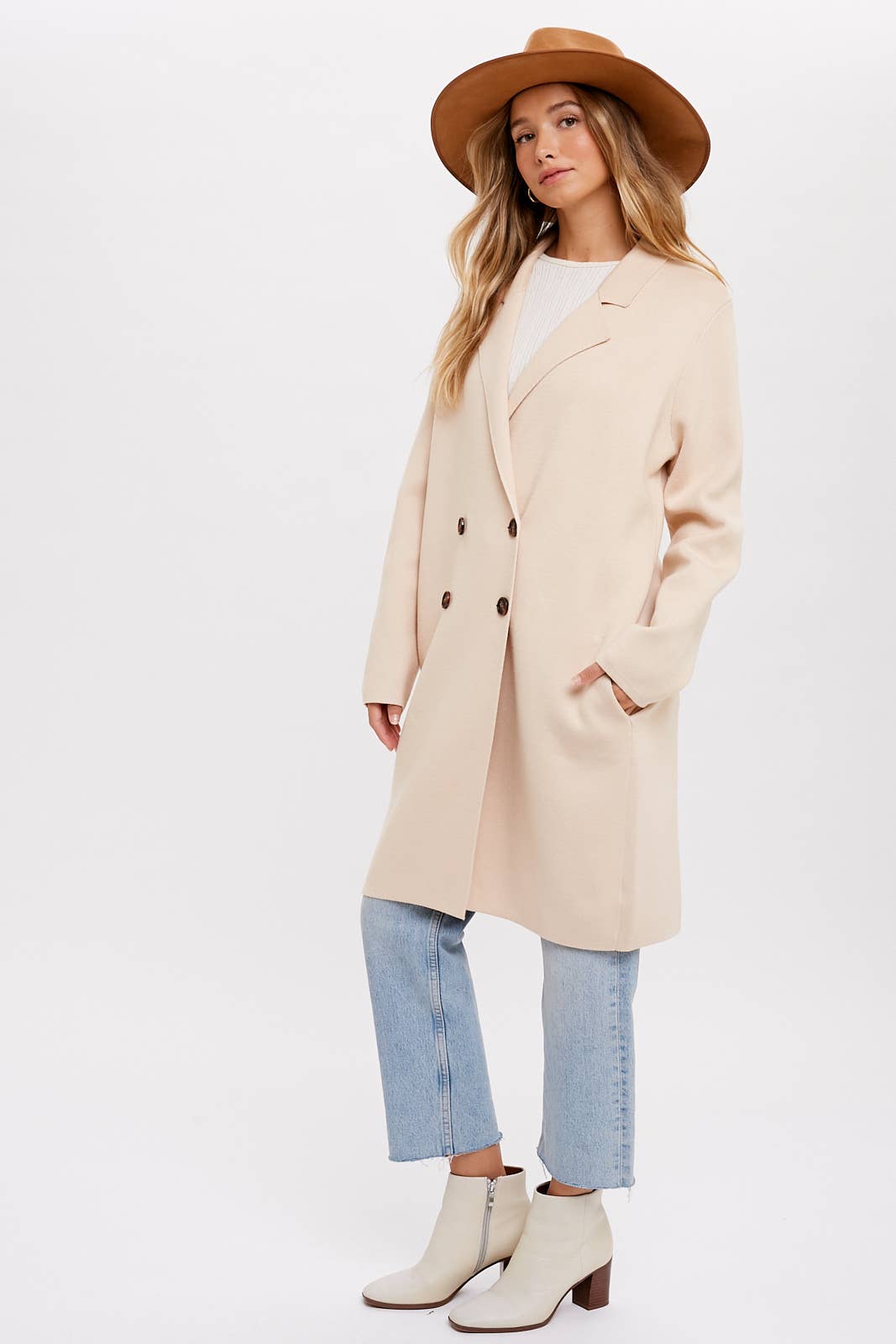 Bluivy - Wholesale Coat - Women's - CLASSIC DOUBLE BREASTED COATIGAN6