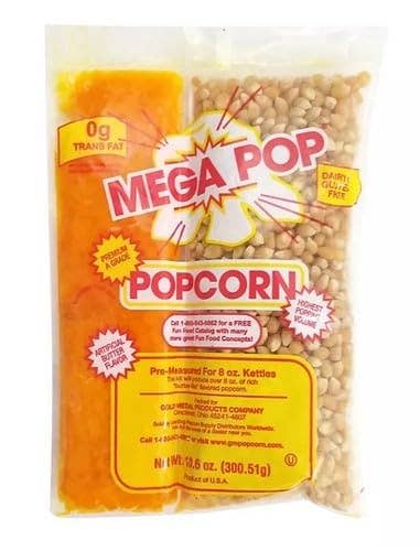 Pistest - Wholesale Popcorn - Mega Pop Popcorn, Olie en Zout Kits - 300 g1