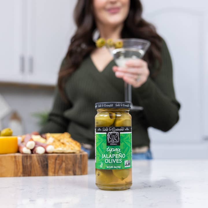 Sable and Rosenfeld est.1970 - Wholesale DIY Food Kit - Sable & Rosenfeld All Natural Tipsy Vodka Jalapeno Olives 5o2