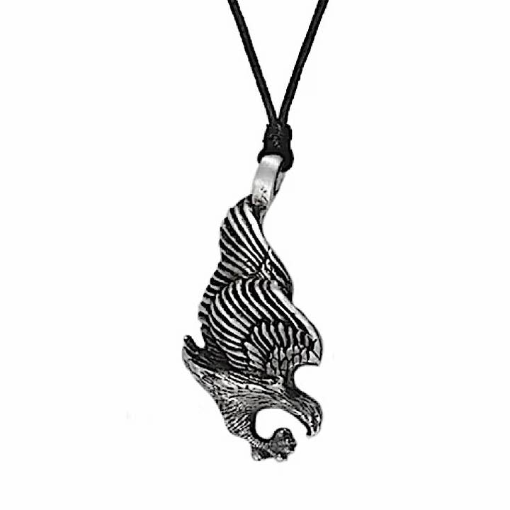 Pewter Eagle Necklace -(USA-DDP) for wholesale by Myth & Magik - Silver Jewellery Cavern Wholesale