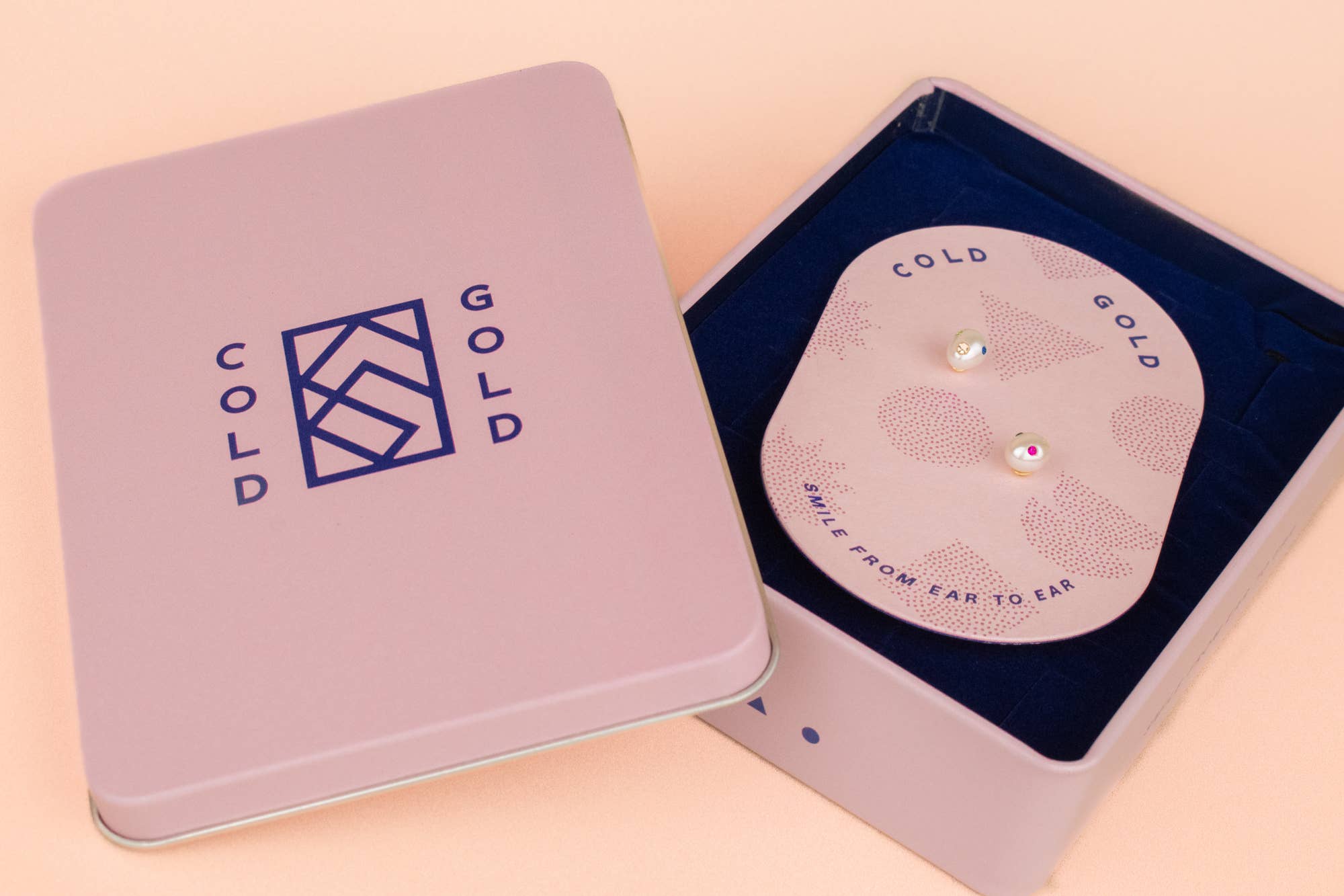 Cold Gold - Wholesale Stud/Post Earrings - The Aura Studs: Baroque Pearl and Rainbow Gemstone Earrings6