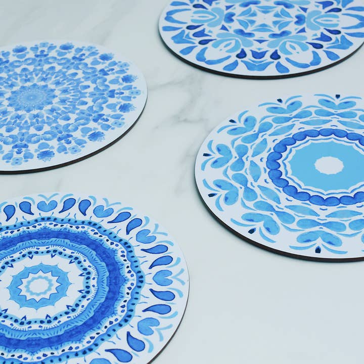 Blue & White Company – wholesale Bordstablett – Akvarell Mirage Bordstablett3