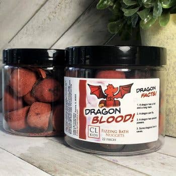 Pépites de bain Dragons Blood - Bombes de bain pour la vente par Calla Lily Cosmetics