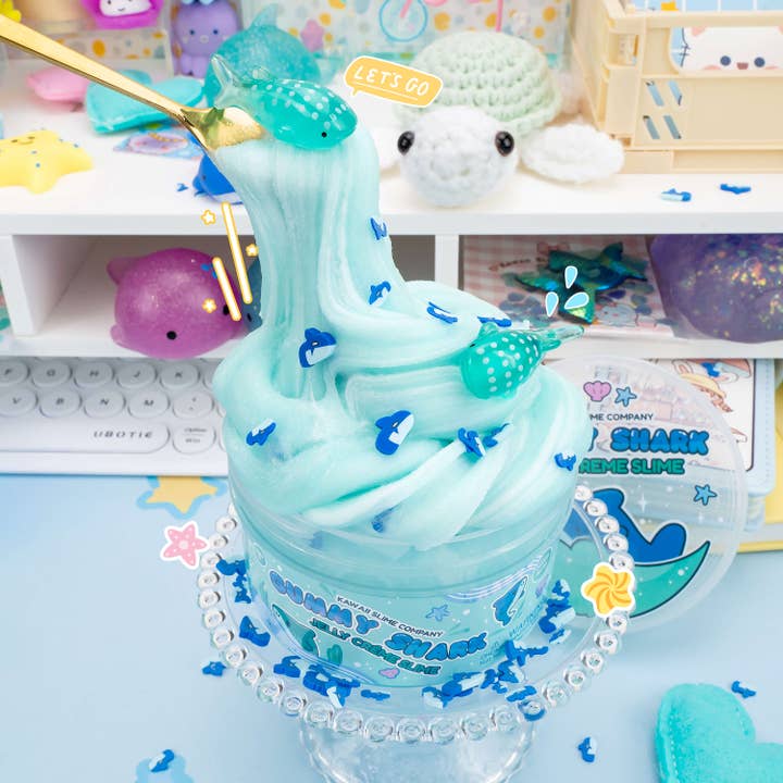 Kawaii Slime Company - Wholesale Putty/Slime - Kids - Gummy Shark Jelly Creme Slime (4pcs/case)1