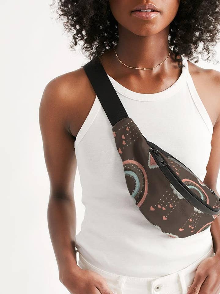 Hjerter & Rainbows Crossbody slynge taske for engroshandel hos Mikova & Co.