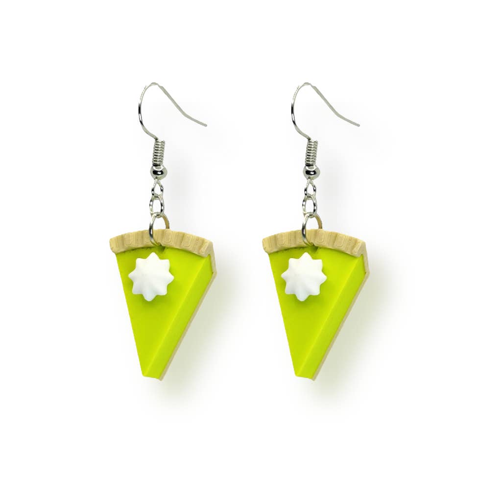 Guerrilla Charm - Vente Boucles d'oreilles pendantes - Boucles d'oreilles tarte au citron vert avec crème fouettée