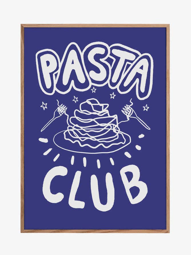 Affiche Club de Pâtes Blue Up pour la vente par Pictufy Wholesale