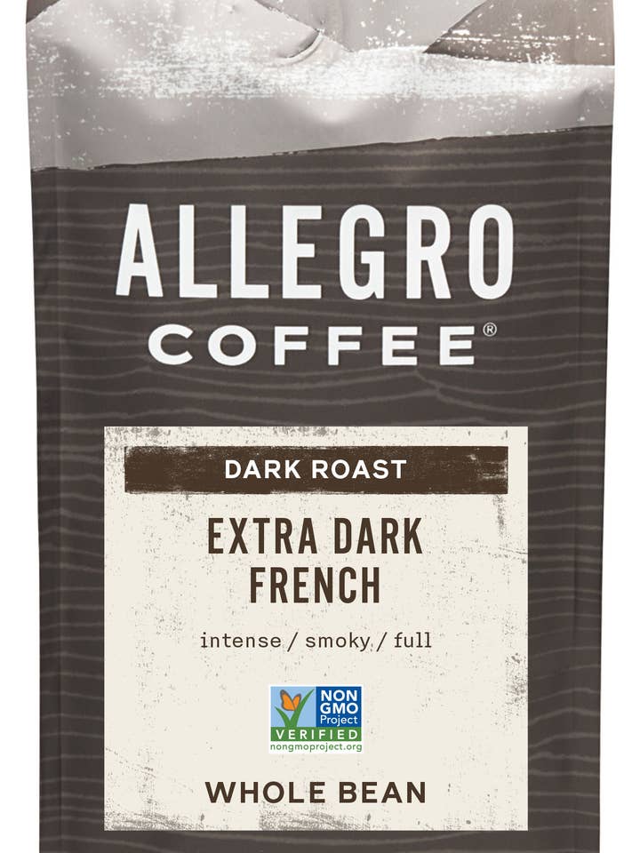 Extra Dark French Roast Coffee - Whole Bean for wholesale by Allegro Coffee